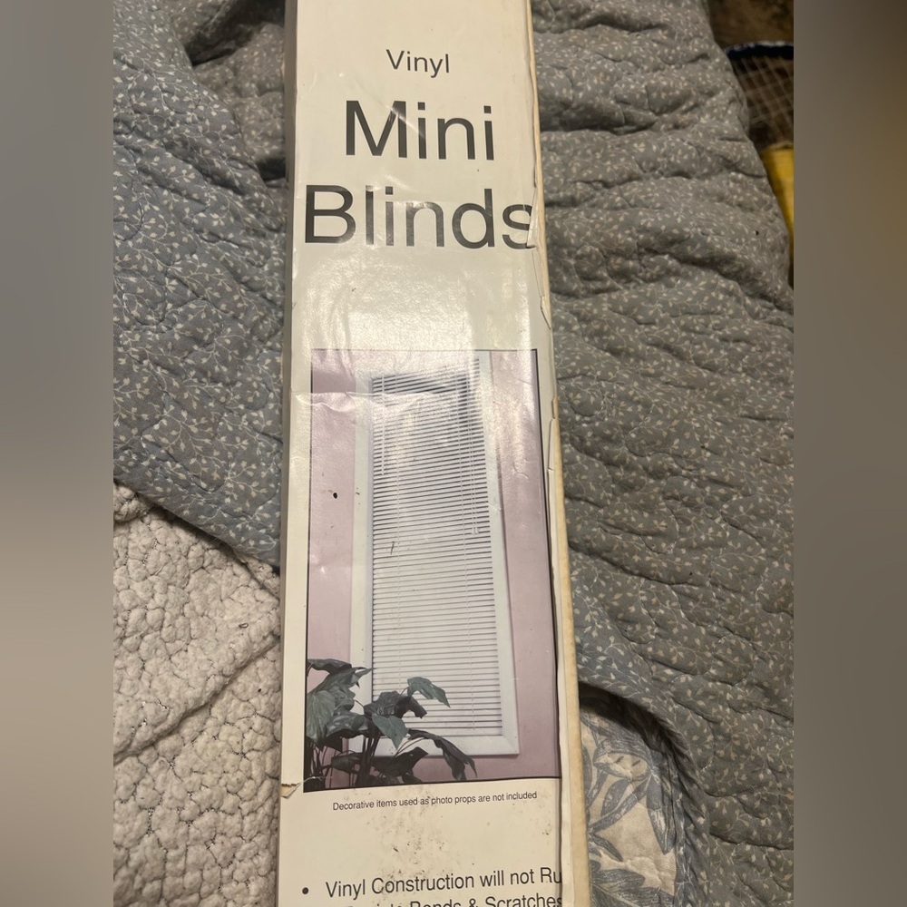 32”W x 64”L Alabaster Light Filtering Vinyl Mini Blind